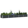 vidaXL Jardini&egrave;re Anthracite 195 x 100 x 45 cm Acier galvanis&eacute;