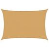 vidaXL Voile d'ombrage 160 g/m&sup2; rectangulaire sable 4x5 m PEHD