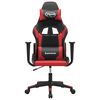 vidaXL Chaise de jeu Noir et rouge Similicuir