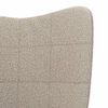 vidaXL fauteuil Gris clair 62 x 67 x 95,5 cm Tissu Sherpa