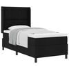vidaXL Lit &agrave; ressorts avec coussin Noir 200 x 100 cm tissu