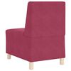 vidaXL Unit&eacute; de Sofa Modulaire Sans Accoudoirs 2 pcs Bordeaux