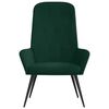 vidaXL Chaise de relaxation Vert fonc&eacute; Velours