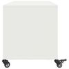 vidaXL Meuble TV blanc 100,5x39x43,5 cm acier