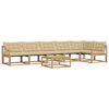 vidaXL Ensemble de canap&eacute;s d'ext&eacute;rieur 7 pc Blanc et Beige