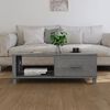 vidaXL Table basse HAMAR Gris foncé 100x55x35 cm Bois massif de pin