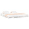 vidaXL Lit de palette sans matelas blanc bois massif