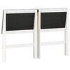 vidaXL T&ecirc;te de lit capitonn&eacute;e Gris clair 140 cm Pin massif
