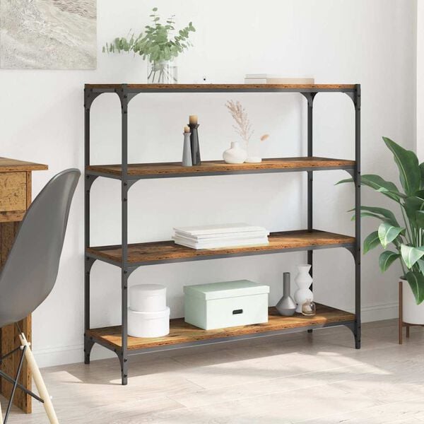 vidaXL Biblioth&egrave;que Bois Ancien 100 x 33 x 100 cm