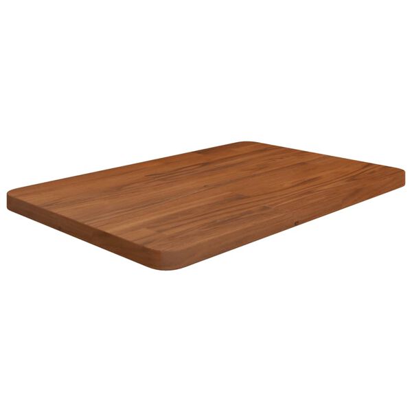 vidaXL Comptoir de salle de bain Marron fonc&eacute; 60x40x2,5 cm Bois trait&eacute;