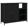 vidaXL Buffet noir 100x33x75 cm bois d'ing&eacute;nierie