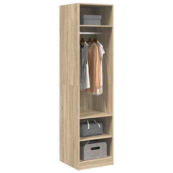 vidaXL Garde-robe Ch&ecirc;ne sonoma 50x50x200 cm Bois d'ing&eacute;nierie