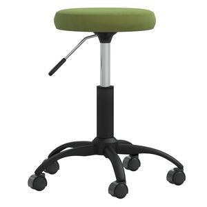 vidaXL Chaise de salle &agrave; manger Vert clair Velours
