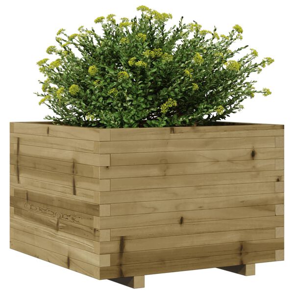 vidaXL Jardinière 70x70x49,5 cm bois de pin imprégné