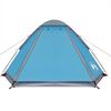 vidaXL Tente de camping &agrave; d&ocirc;me 2 personnes bleu imperm&eacute;able