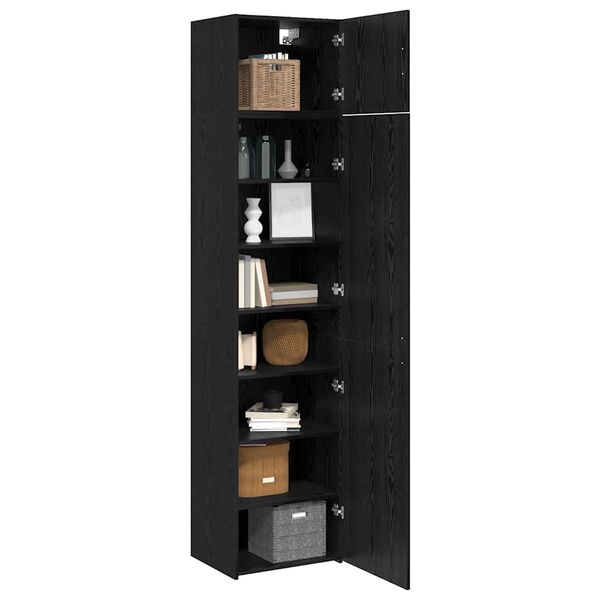 vidaXL Buffet 3 pcs Ch&ecirc;ne noir