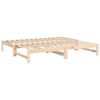 vidaXL Lit coulissant 2x(75x190) cm Bois de pin massif