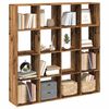 vidaXL Biblioth&egrave;que vieux bois 137,5x29x137,5 cm bois d'ing&eacute;nierie