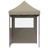vidaXL Tente de f&ecirc;te Taupe 200 x 200 x 306 cm Tissu Oxford