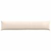 vidaXL Coussins de canapé 2 pcs Beige 200 x 40 cm tissu