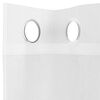 vidaXL Rideaux en voile avec œillets 2 pcs blanc