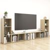 vidaXL Meubles TV 4 pcs Ch&ecirc;ne sonoma 107x35x37 cm Bois d'ing&eacute;nierie