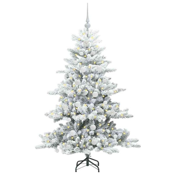 vidaXL Sapin de No&euml;l Artificiel &agrave; Branches Articul&eacute;es Blanc 150 cm