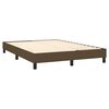 vidaXL Sommier &agrave; lattes de lit matelas et LED Marron fonc&eacute; 140x190 cm