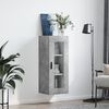 vidaXL Armoire murale gris béton 34,5x34x90 cm