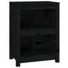 vidaXL Biblioth&egrave;que Noir 50x35x68 cm Bois de pin massif