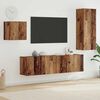 vidaXL Meuble TV Montage mural 4 pcs Bois Ancien Bois d'ing&eacute;nierie