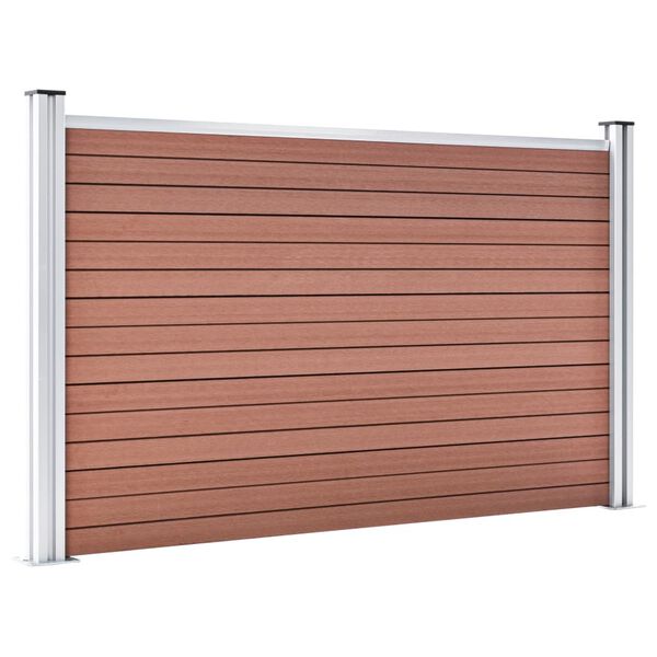 vidaXL Cl&ocirc;ture de jardin WPC 872x106 cm Marron
