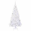 vidaXL Sapin de Noël artificiel avec 300 LED Blanc 180 cm PVC et Acier
