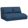 vidaXL Fauteuil de sol Bleu 110 x 82 x 55 cm tissu