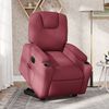 vidaXL Fauteuil inclinable &eacute;lectrique rouge bordeaux tissu
