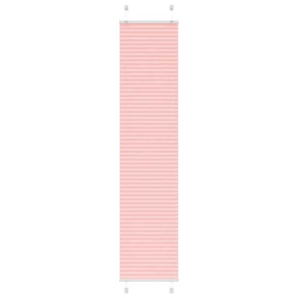 vidaXL Store pliss&eacute; rose 50x200 cm largeur du tissu 49,4 cm polyester