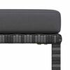 vidaXL Salon de jardin 4 pcs avec coussins Résine tressée Gris