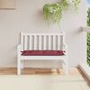 vidaXL Coussin de banc de jardin rouge bordeaux mélangé tissu