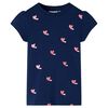 T-shirt pour enfants bleu marine 116