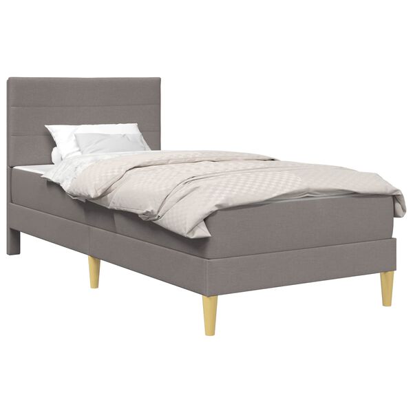 vidaXL Cadre de lit Taupe 80 x 200 cm Polyester