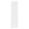 vidaXL Portes d'armoire &agrave; persiennes 2 pcs blanc 99x29,5 cm