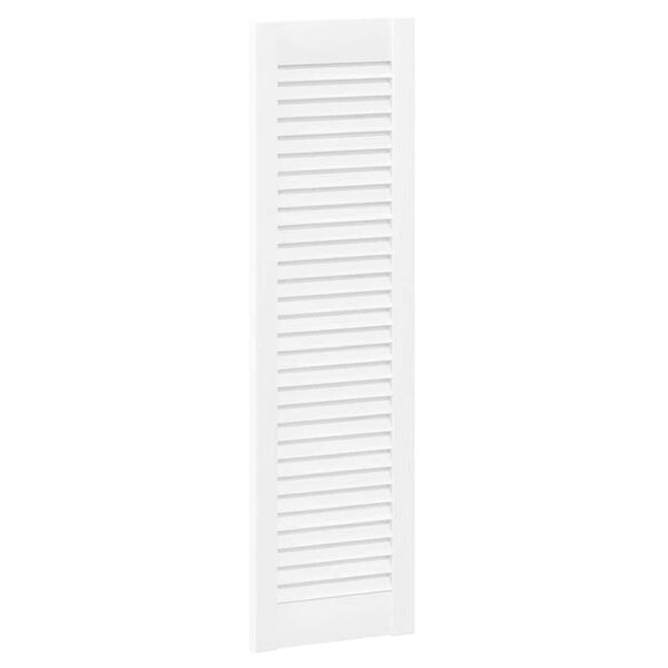 vidaXL Portes d'armoire &agrave; persiennes 2 pcs blanc 99x29,5 cm