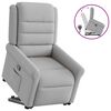 vidaXL Fauteuil inclinable gris nuage tissu