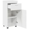 vidaXL Ensemble d'armoire de salle de bain TULUM Blanc brillant