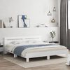 vidaXL Cadre de lit sans matelas blanc 160x200 cm