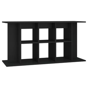 vidaXL Support pour aquarium noir 120x40x60 cm bois d'ing&eacute;nierie