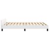 vidaXL Cadre de lit sans matelas blanc 120x190 cm similicuir