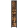 vidaXL &Eacute;tag&egrave;re Ch&ecirc;ne fum&eacute; 80 x 30 x 155,5 cm Bois d'ing&eacute;nierie