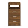 vidaXL Armoire à tiroirs Chêne marron 40x50x76 cm Bois d'ingénierie