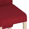 vidaXL Chaises &agrave; manger lot de 4 rouge bordeaux tissu